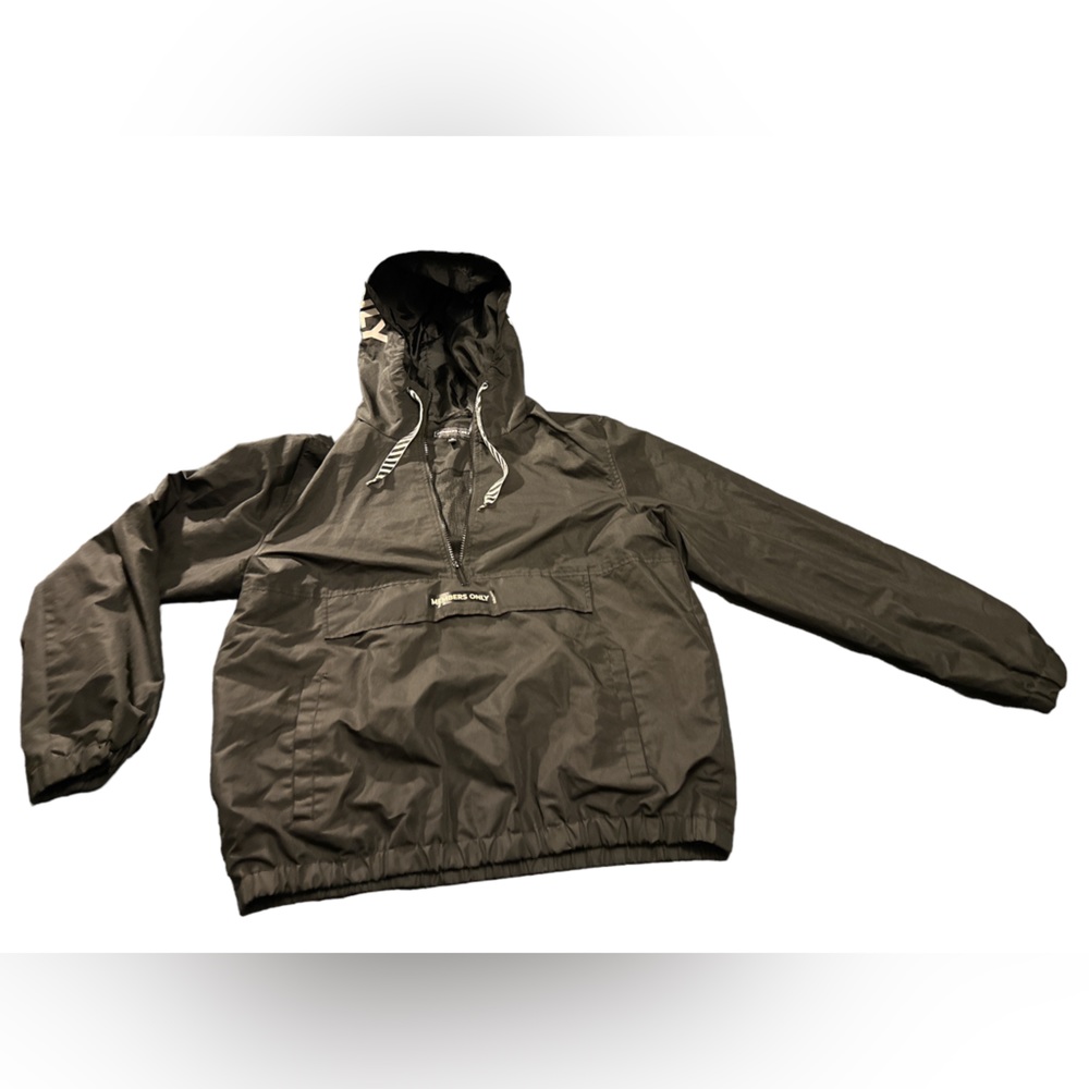 Men’s Members Only Solid Popover Jacket Black Siz… - image 1